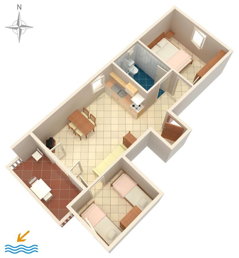 Apartments With A Parking Space Mandre, Pag - 6405 Kolan Luaran gambar